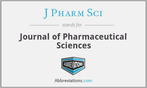 What does J PHARM SCI stand for?